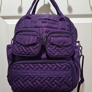 Lug Quilted Mini Puddle Jumper Travel Bag - Brushed Concord Purple (EUC)